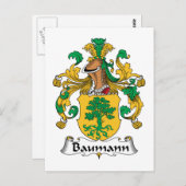 Baumann Family Crest Briefkaart (Voorkant / Achterkant)