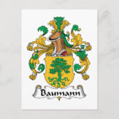 Baumann Family Crest Briefkaart (Voorkant)