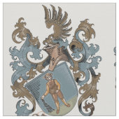 Baumann Family Crest Patterned Fabric Stof (Close Up)