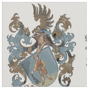Baumann Family Crest Patterned Fabric Stof