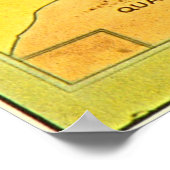 Baum's eerste Oz-kaart Poster (Hoek)