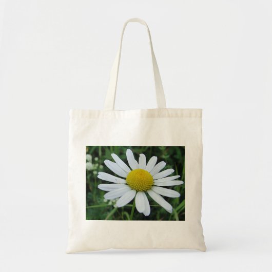 Baumwolltasche weisse Margerite Tote Bag (Voorkant)