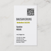 Bausanierung Visitekaartje (Voorkant)