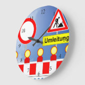 Baustelle Durchfahrt verboten en Umleitung Grote Klok (Hoek)