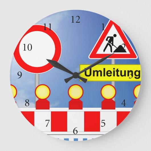 Baustelle Durchfahrt verboten en Umleitung Grote Klok (Voorkant)