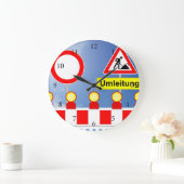 Baustelle Durchfahrt verboten en Umleitung Grote Klok (Huis)
