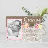 Bautismo Baptism bedankt voor het meisje in het Sp (Staand voorkant)