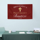 Bautismo de Bebé Borgoña Dorado Bienvenido Spandoek (Beurs)