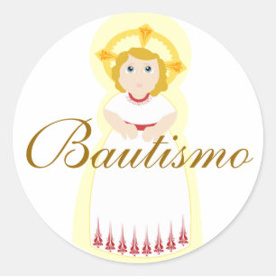 "Bautismo" Sticker-aanpassen Ronde Sticker