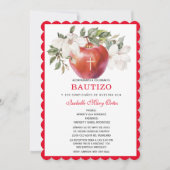 Bautismo y Primer Cumpleaños de Manzan Uitnodiging (Voorkant)