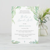 Bautizo 2do Año, Boy Baptism 2e verjaardag Spaans Kaart (Staand voorkant)