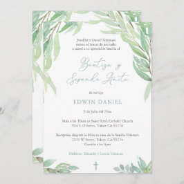 Bautizo 2do Año, Boy Baptism 2e verjaardag Spaans Kaart