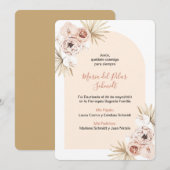 Bautizo Baptism Estampa Marcador Bautismo Boho Aankondiging (Voorkant / Achterkant)