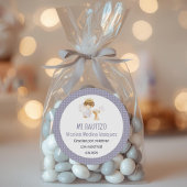 Bautizo Boy Angel Schattigee doop doopgunsten Ronde Sticker