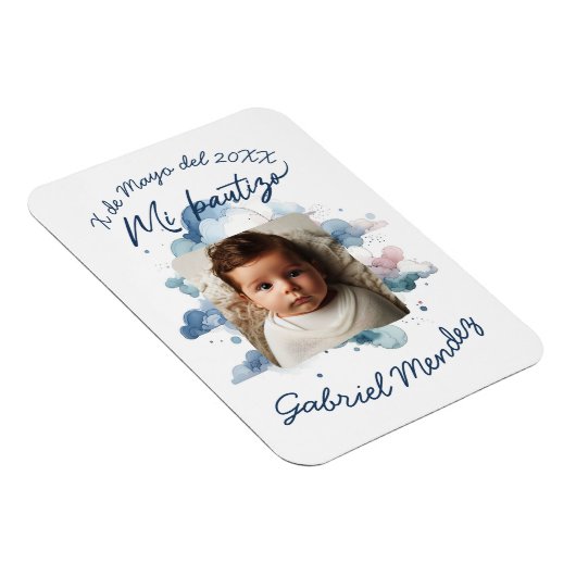 Bautizo con foto Spaanse Waterverf Magneet (Rechterzijde)