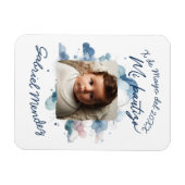 Bautizo con foto Spaanse Waterverf Magneet (Horizontaal)