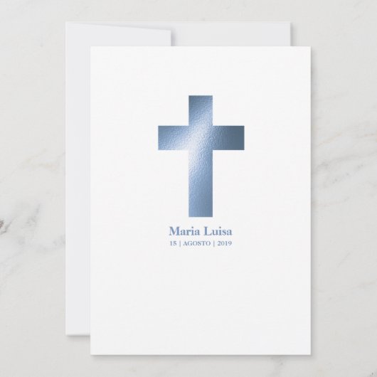 Bautizo doop Spaanse taal Faux GOLD Kaart (Achterkant)