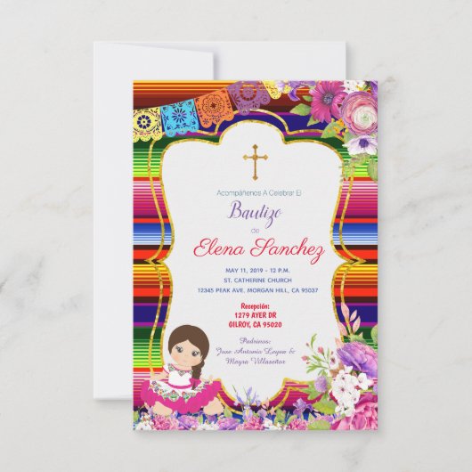 Bautizo doop Spaanse taal Kaart (Voorkant)