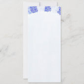 Bautizo Español | Blauwe hydrangeas Spaans Baptism Kaart (Achterkant)