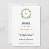 Bautizo Estampita Estampa Bladwijzer Baptisme Aankondiging (Voorkant)