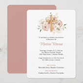 Bautizo Estampita Estampa Marcador Bautismo Aankondiging (Voorkant / Achterkant)