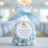 Bautizo in het Spaans Schattige doopfeest gunsten Ronde Sticker