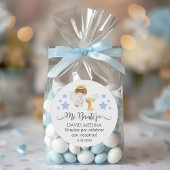 Bautizo in het Spaans Schattige doopfeest gunsten Ronde Sticker