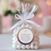 Bautizo in Spaanse doop doopgunsten Ronde Sticker