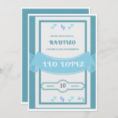 Bautizo Invitacion niño Kaart (Voorkant / Achterkant)