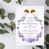 Bautizo Invitacion Twin Boys Schattige Angels Doop Kaart