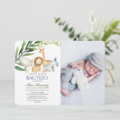 Bautizo Invitacione de Bautizo Uitnodiging tot Doo (Staand voorkant)