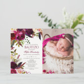 Bautizo Invitacione de Bautizo Uitnodiging tot Doo (Staand voorkant)