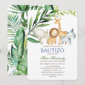 Bautizo Invitacione de Bautizo Uitnodiging tot Doo (Voorkant / Achterkant)