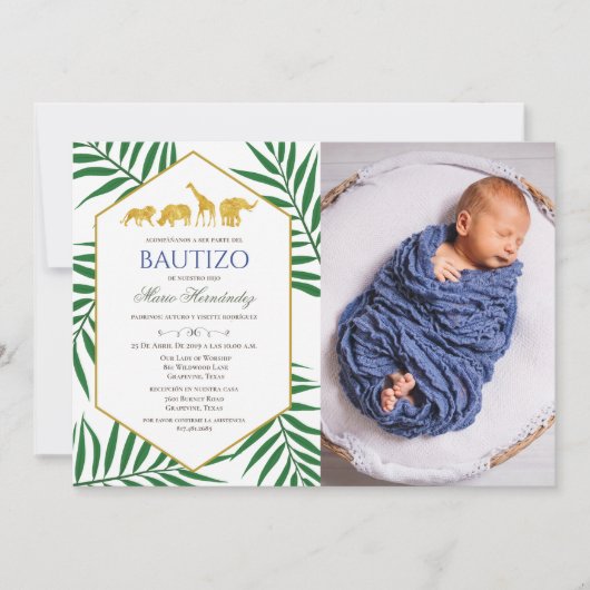 Bautizo Invitacione de Bautizo Uitnodiging tot Doo (Voorkant)