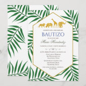 Bautizo Invitacione de Bautizo Uitnodiging tot Doo (Voorkant / Achterkant)