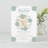 Bautizo Invitation, Unisex en Español Kaart (Staand voorkant)