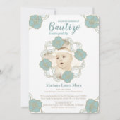 Bautizo Invitation, Unisex en Español Kaart (Voorkant)