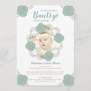 Bautizo Invitation Unisex en español Kaart