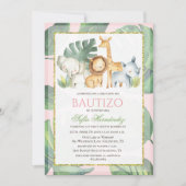 Bautizo Niña Invitacion De bautizo Niña Baptisme Kaart (Voorkant)