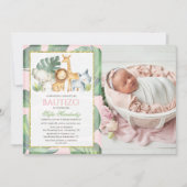 Bautizo Niña Invitacion De bautizo Niña Baptisme Kaart (Voorkant)