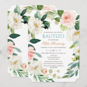 Bautizo Niña Invitacione de bautizo Niña Doop Kaart (Voorkant / Achterkant)