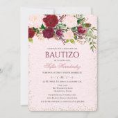 Bautizo Niña Invitacione de bautizo Niña Doop Kaart (Voorkant)