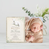 Bautizo Niño Invitacione De bautizo Niño Baptisme Kaart (Staand voorkant)