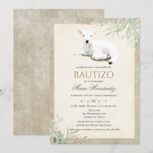 Bautizo Niño Invitacione De bautizo Niño Baptisme Kaart