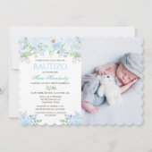 Bautizo Niño Invitacione De bautizo Niño Baptisme Kaart (Voorkant)
