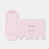 Bautizo Pink Gold Cross - Aangepast Spaans baptism Bedankdoosjes (Uitgevouwen)