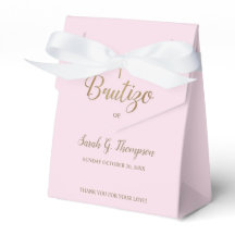 Bautizo Pink Gold Cross - Aangepast Spaans baptism