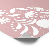 BAUTIZO Roze Cielito Lindo Poster (Hoek)