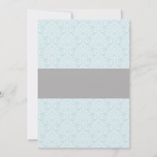 Bautizo Spanish Baptism Blue Silver Dove Kaart (Achterkant)