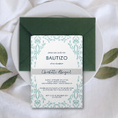 Bautizo Toile de Jouy Nino Nina Doop in het Spaans Kaart